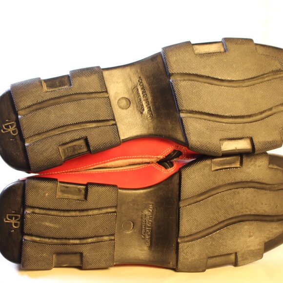 Donald J. Pliner Black and Red Leather Boots - Picture 8 of 15